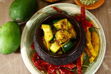 Aam Ka Achaar or Mango Pickle, Indian Food