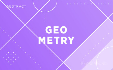 Fototapeta premium modern purple gradient abstract geometry shape background with line and dots.can be used in cover design, poster, flyer, book design, website backgrounds or advertising. vector illustration.