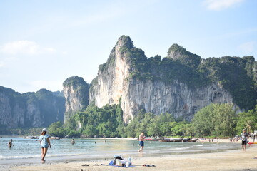 The beauty of the waves and the islands. 
