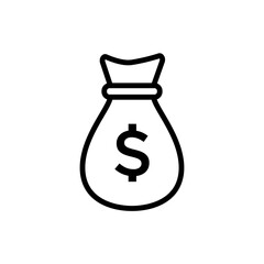 money bag icon vector illustration design