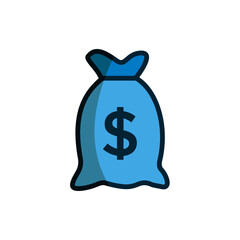 money bag icon vector illustration design