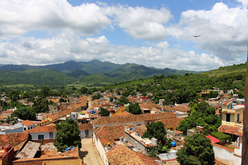 Fototapeta na wymiar Cuba Trinidad View from the Church of the holy Trinity