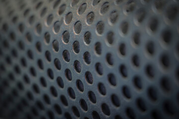 metal grid background of a old engine