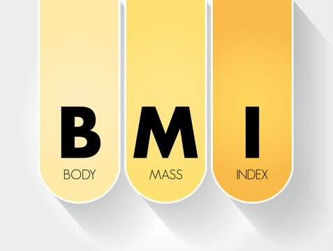 BMI - Body Mass Index acronym, health concept background