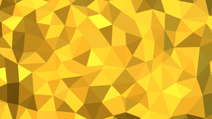 Abstract geometric background with shades of yellow and gold. Template for web and mobile interfaces, infographics, banners, advertising, applications.