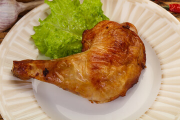 Roasted chicken leg