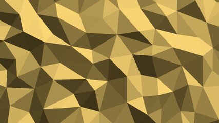 Abstract geometric background with shades of yellow and gold. Template for web and mobile interfaces, infographics, banners, advertising, applications.