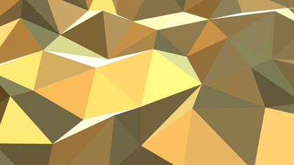 Abstract geometric background with shades of yellow and gold. Template for web and mobile interfaces, infographics, banners, advertising, applications.
