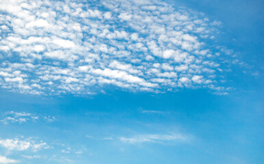 Naklejka na ściany i meble blue sky with gentle clouds. natural sky background