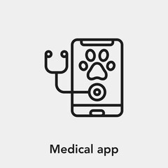 medical app icon vector sign symbol