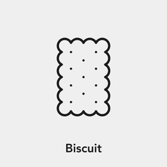 biscuit icon vector sign symbol