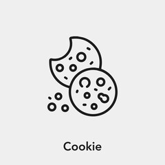 cookie icon vector sign symbol