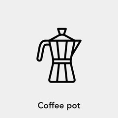 coffee pot icon vector sign symbol