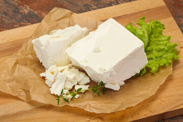 Greek traditional Feta soft cheese