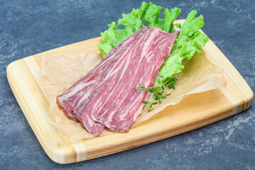 Raw Thick pork steak for cooking