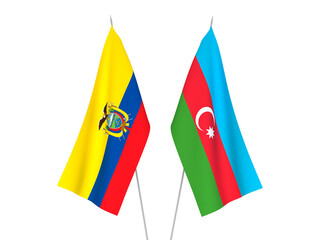 Ecuador and Republic of Azerbaijan flags