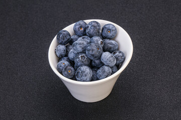 Sweet fresh juicy blueberries heap