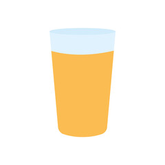 pint beer glass icon, flat style
