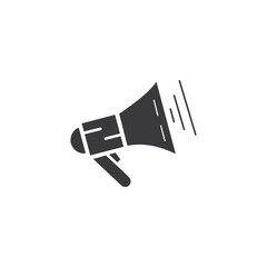 Megaphone vector illustration design template