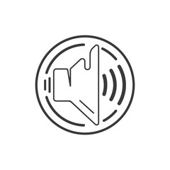 Megaphone vector illustration design template