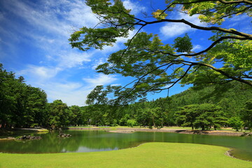 世界遺産　初夏の毛越寺