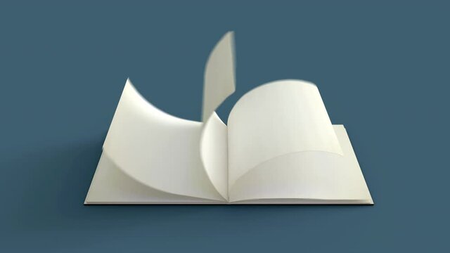 3D Book Opening Animation