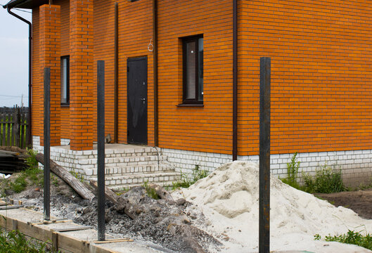 Cement Foundation for a fence