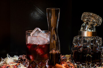 Set of different spirits