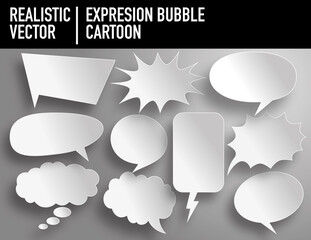 globos de texto dibujos animados. cartoon en vector. 100% editable - obrazy, fototapety, plakaty