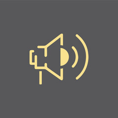 Megaphone vector illustration design template