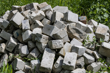 Pile of bricks