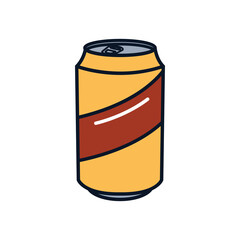 beer can icon, line fill style
