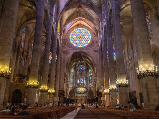 Fototapeta na wymiar Catedral de Palma de Mallorca