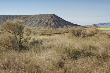 The Bardenas Reales desert, in Navarre, north of Spain.