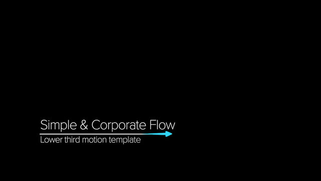 Simple and Corporate Flow Lower Third