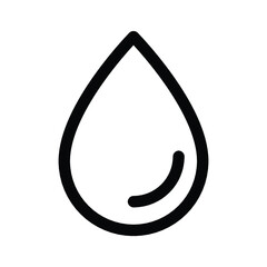 Water Drop outline icon. linear style sign for mobile concept and web design. Rain drops simple line vector icon. symbol, logo illustration. 