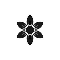 Flower icon flat vector illustration