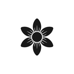 Flower icon flat vector illustration