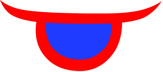 red shield on white background