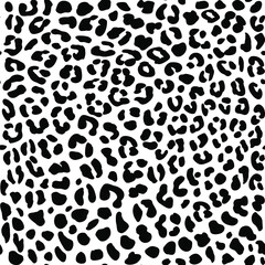 Black leopard seamless pattern. For printing on fabric, paper, souvenirs, things. Wallpaper, covers, shoes.