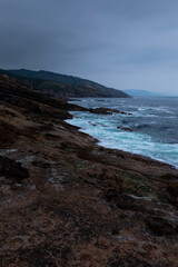 Obraz premium Jaizkibel mountain coast, next to Hondarribia, Basque Country.