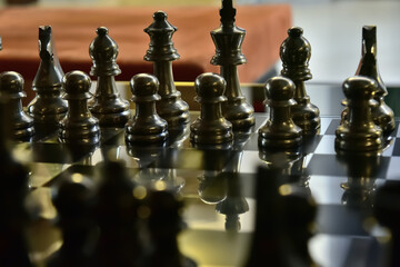 chess pieces on a chessboard