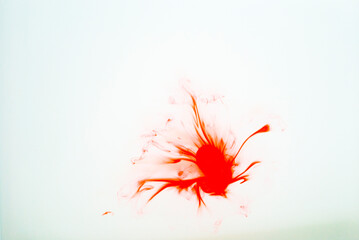 red paint splashes
