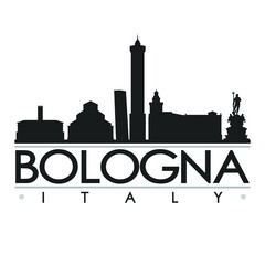 Bologna Italy Skyline Silhouette Design City Vector Art Famous Buildings  © josepperianes
