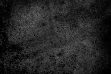 Fototapeta premium Old wall texture cement dark black gray background abstract grey color design are light with white gradient background.