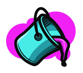 tool photoshop, paint bucket animated