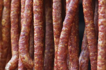 Traditional agri-food products street market - Bucharest, Romania.