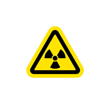 Radiation symbol. Danger warning icon. / danger warning - Vector icon. Risk sign. Alert sign. Nuclear weapons. Radiation hazard. Radioactive waste. Nuclear threat. Nuclear safety.