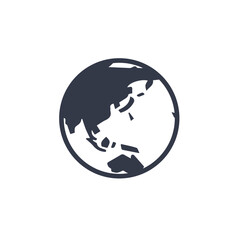 Globe Icon Vector. Flat Icon. EPS 10.