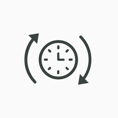 Passage of time icon vector. EPS 10